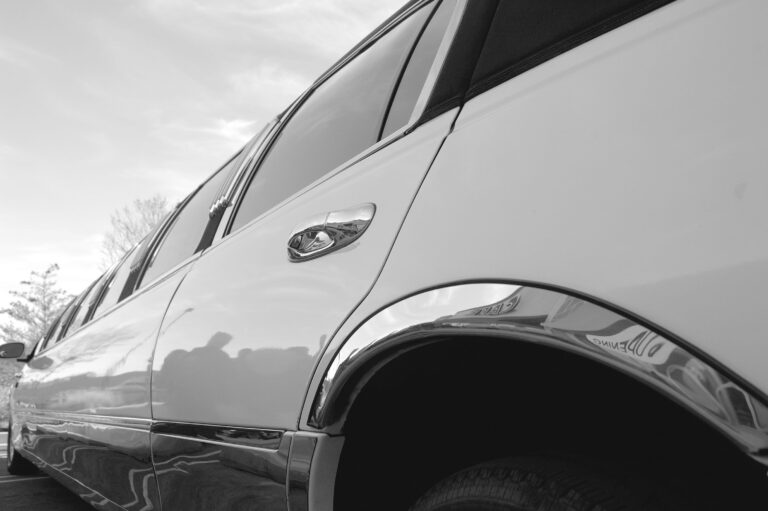 White limousine exterior.