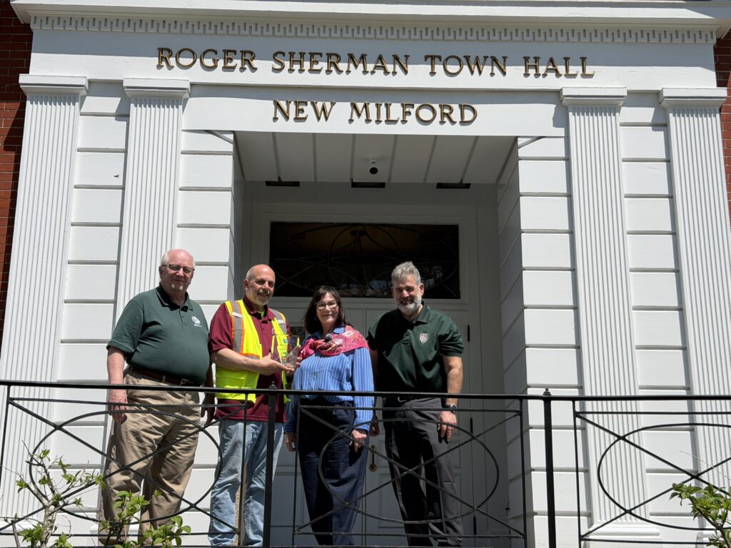 Town of New Milford receives their safety award.